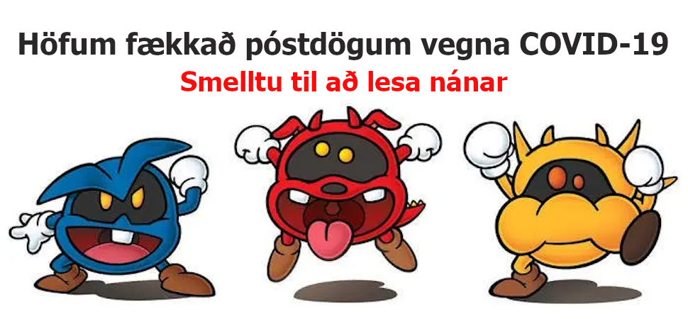 Tímabundnar breytingar vegna COVID-19