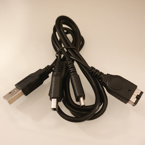USB hleðslusnúra fyrir DS Lite / DSi / DS XL / 3DS / GB SP